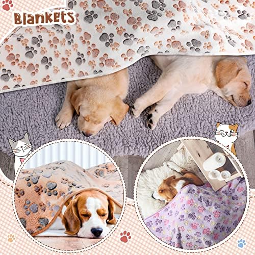 Tatuo 4 Pcs Fleece Dog Blankets - Image 4