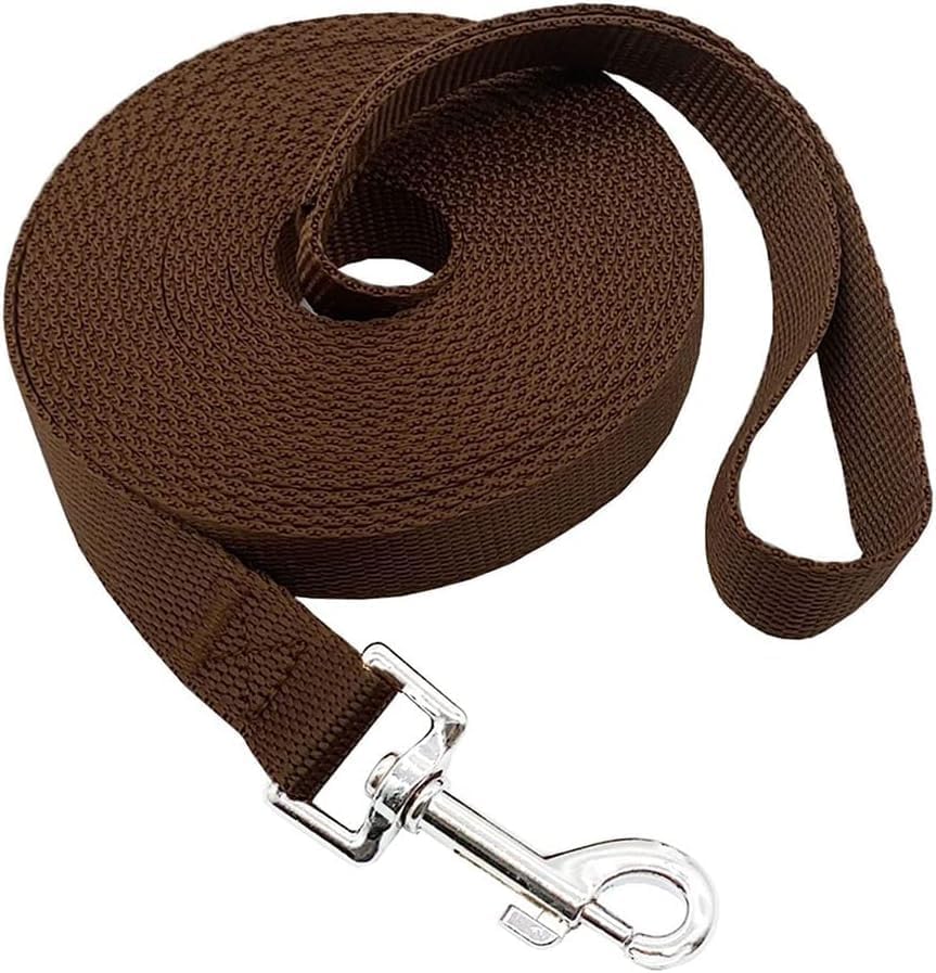 Nylon Training Dog Leash for Small Medium Large Dogs, 15ft 20ft 30ft 50ft 100ft by FancyCorgi