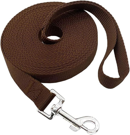 Nylon Training Dog Leash for Small Medium Large Dogs, 15ft 20ft 30ft 50ft 100ft by FancyCorgi