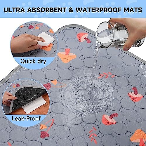 Washable Pee Pads for Dogs, Waterproof & Absorbent Pet Training Pads for Puppy - Image 3