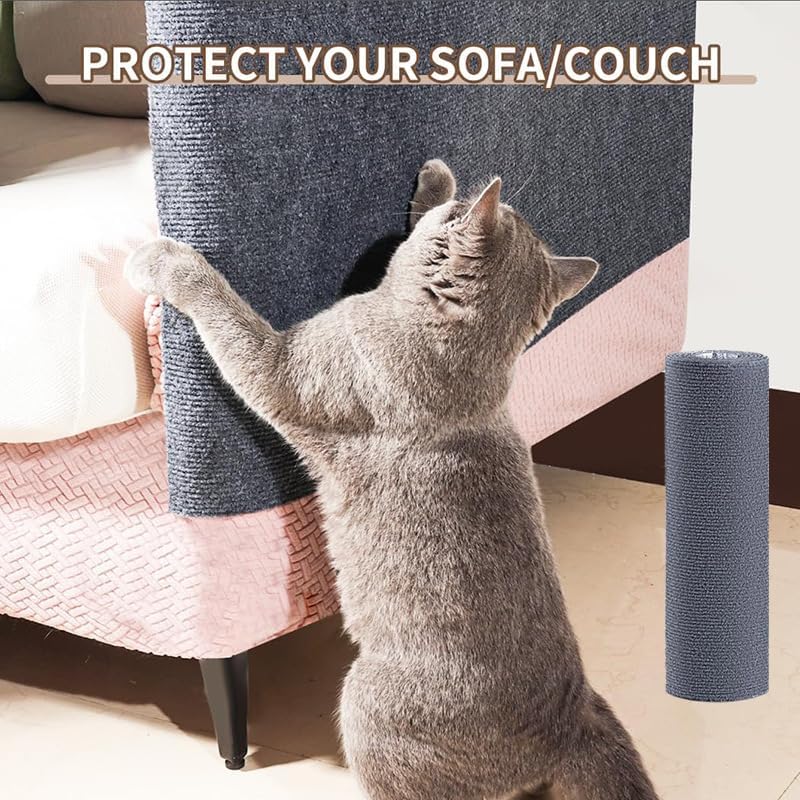Cat Scratch Furniture Protector Mat DIY Cat Scratch Pad Self-Adhesive, Pet - Image 4