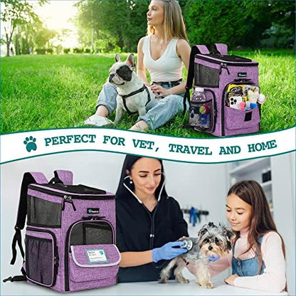 PetAmi Dog Backpack Carrier, Airline Approved 4-Way Entry Cat Bag - Image 7