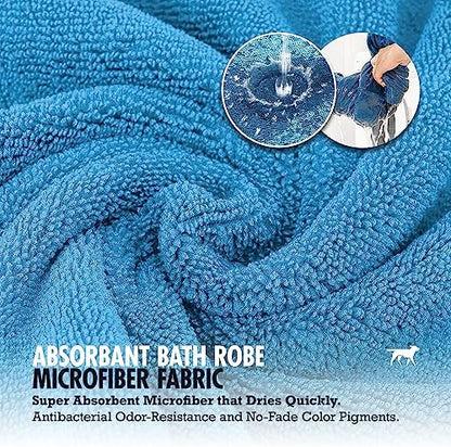 Tuff Pupper Fast Drying Dog Bath Robe | 800 GSM Plush Dog Towel - Image 5
