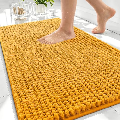 OLANLY Thick Chenille Absorbent Bathroom Rugs Mat 30x20 by OLANLY