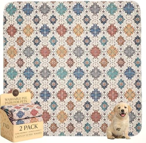 Washable Pee Pads for Dogs, Great Urine Absorbent Reusable Puppy Training Pads by Peepads