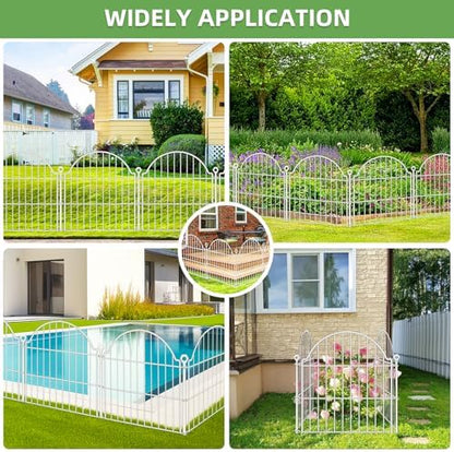 10 Panels No Dig Decorative Garden Fence - Image 4
