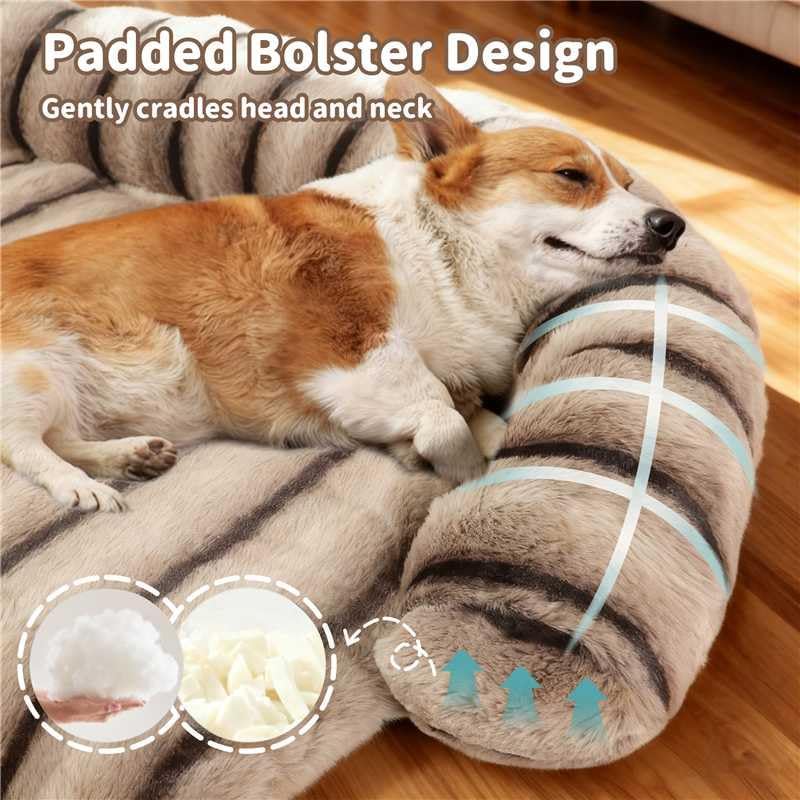 WATANIYA PET Medium Dog Couch Bed, Fluffy Washable Couch Protector - Image 2