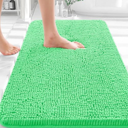 OLANLY Bathroom Rugs 35x24, Extra Soft Absorbent Chenille Bath Rugs by OLANLY