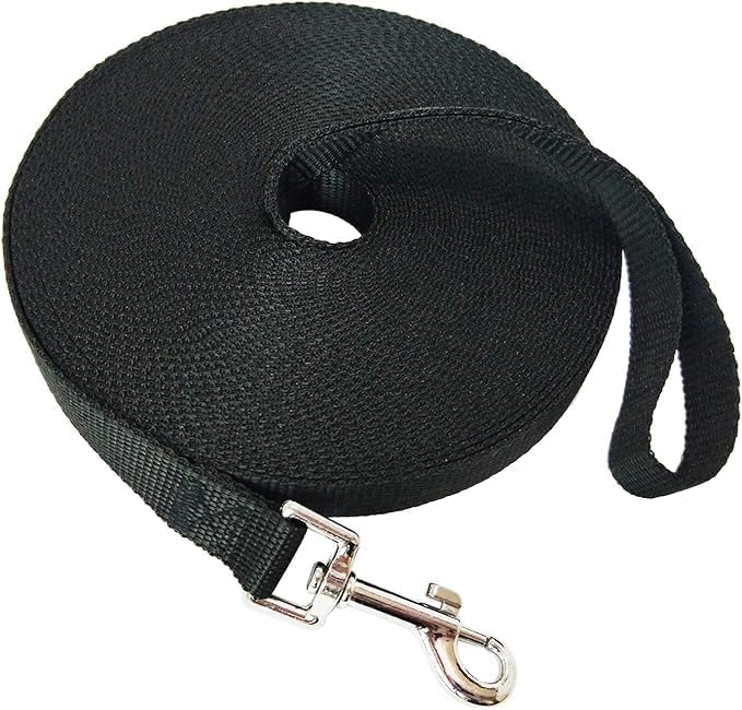 Nylon Training Dog Leash for Small Medium Large Dogs, 15ft 20ft 30ft 50ft 100ft by FancyCorgi