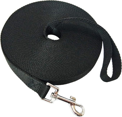 Nylon Training Dog Leash for Small Medium Large Dogs, 15ft 20ft 30ft 50ft 100ft by FancyCorgi