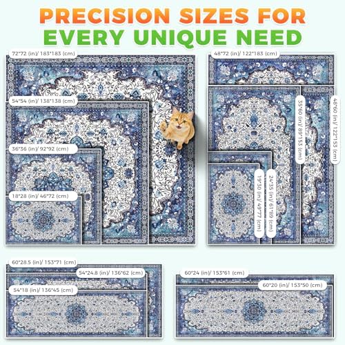 Hompet Cat Litter Mat 2 Pack, 36x48 Machine Washable Trapping Mats - Image 7