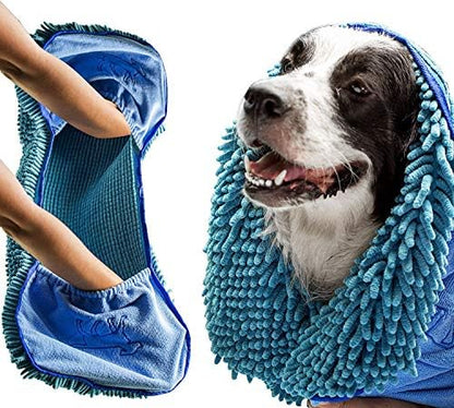 Tuff Pupper Quick Dry Towel for Dogs | Ultra Absorbent Microfiber Shammy | - Image 2