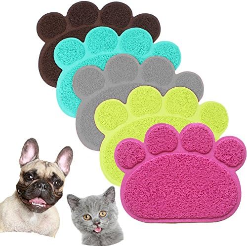 PVC Pet Dog Cat Puppy Kitten Dish Bowl Food Water Feeding Placemat, Non-Slip by Unknown