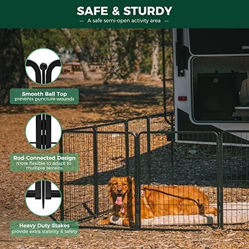 FXW Rollick Dog Playpen, Yard & RV Camping, 8 Panels - Image 4