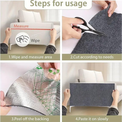 Cat Scratch Furniture Protector Mat DIY Cat Scratch Pad Self-Adhesive, Pet - Image 6