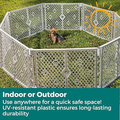 MyPet Paws 2-Panel Petyard Extension in Gray - Image 7