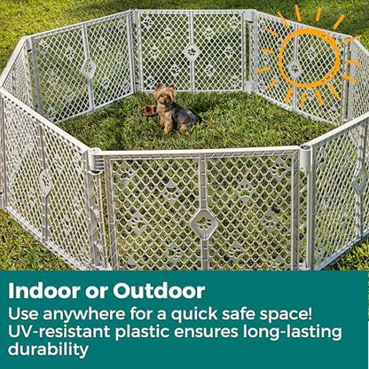 MyPet Paws 2-Panel Petyard Extension in Gray - Image 7