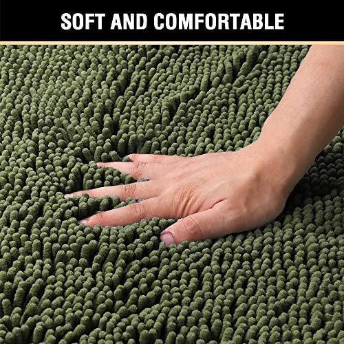 H.VERSAILTEX Microfiber Bath Rugs Chenille Floor Mat Ultra Soft Washable - Image 4