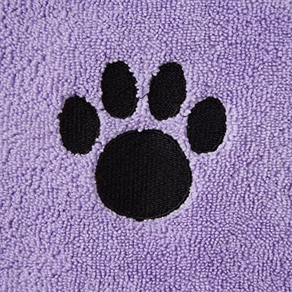 Bone Dry Pet Robe Collection, Embroidered Absorbent Microfiber Bath Robe - Image 4