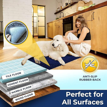 Muddy Mat® | Chenille Bathroom Rugs Quick Dry Microfiber Mats Non Slip Washable - Image 6