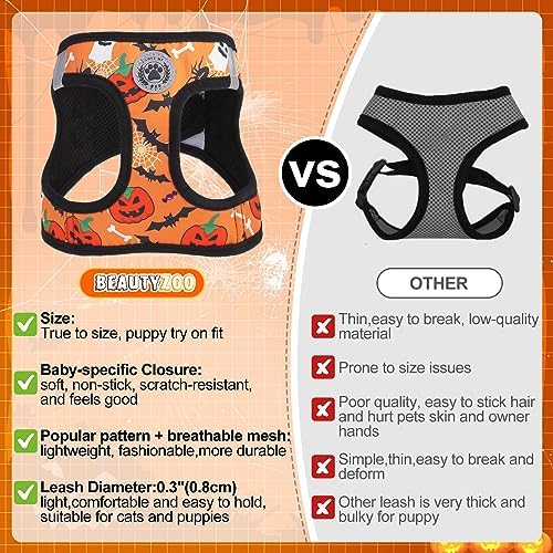 BEAUTYZOO Halloween Dog Harness Medium Sized and Leash Set, No Pull Pet Vest - Image 4