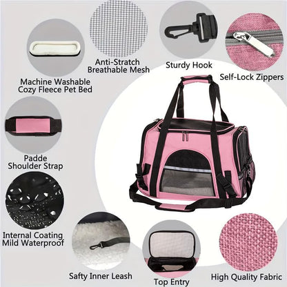 Cat Carrier Bag, Airline Approved Soft Carrier - Image 3