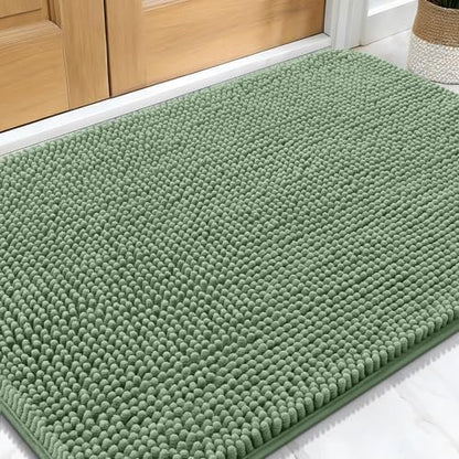OLANLY Dog Door Mat for Muddy Paws 32x20, Super Absorbent Chenille Mud Mat by OLANLY