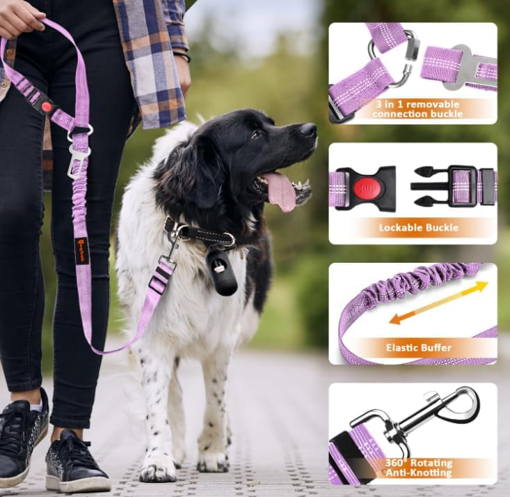 Laqibak Removable Dog Seat Belt Harness - Image 5