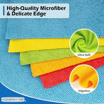 Microfiber Cleaning Cloth, 200 Pack Cleaning Rags Microfiber Towel Bulk - Image 2