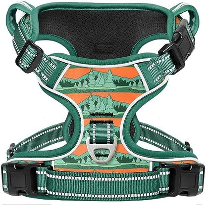 Timos Dog Harness Medium Sized, Quick Release 3 Buckles, Wilderness by Timos