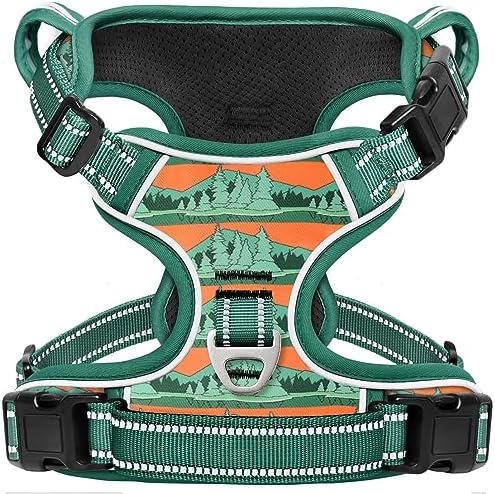 Timos Small Dog Harness, No Pull No Choke, Easy On & Off, Wilderness by Timos