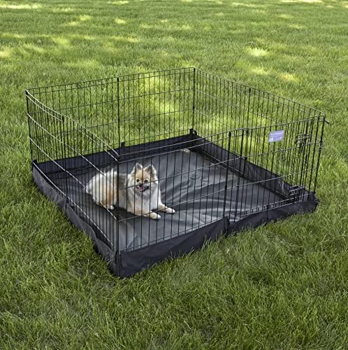 MidWest Homes for Pets Square Exercise Pen Fabric Mesh Bottom - Image 4