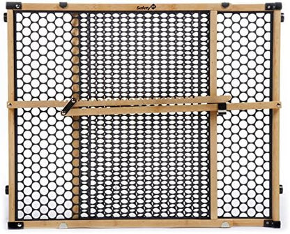 Safety 1st Bamboo Baby Gate for Doorways, No Drill Easy Install, Dog Gates - Image 2