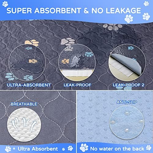 Aitmexcn Washable Pee Pads for Dogs, 2 Pack Reusable Puppy Pads - Image 3