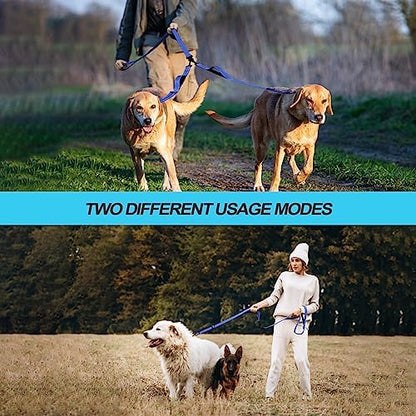 PetBonus Double Dog Leash, No Tangle Dual Leash, Reflective Walking Training - Image 5