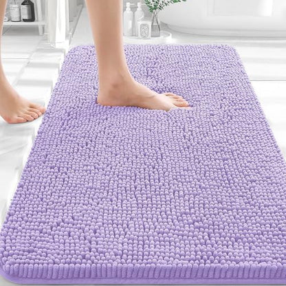 OLANLY Bathroom Rugs 30x20, Extra Soft Absorbent Chenille Bath Rugs by OLANLY