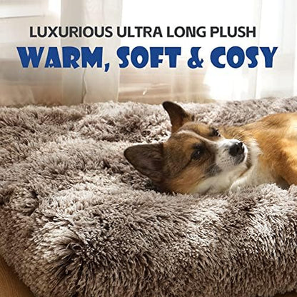 Dog Bed Crate Pad Plush Soft Dog Crate Bed - Image 2