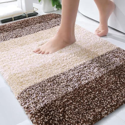OLANLY Small Bathroom Rugs 30x18, Extra Soft Absorbent Microfiber Bath Rugs by OLANLY