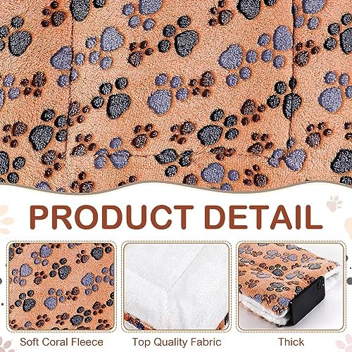 Tuanse 4 Pack Soft Pet Bed Mat Small Dog Crate Fleece - Image 4