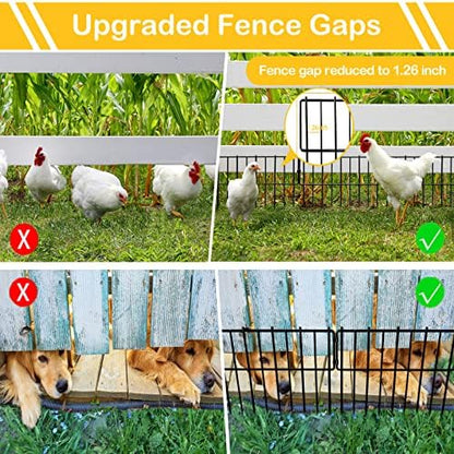 Animal Barrier Fence, Rustproof Metal Wire Garden Fence Border - Image 2