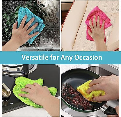 HOMEXCEL 50PK Microfiber Cleaning Cloth, Cleaning Rag - Image 6