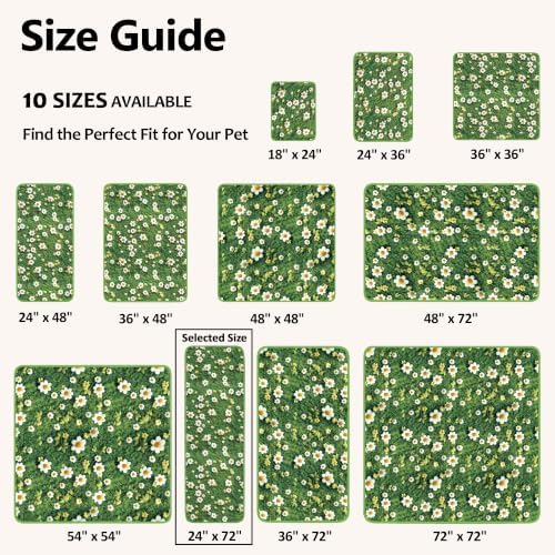Washable Pee Pads for Dogs 24"x72" 2 Pack Reusable Puppy Potty Pad - Image 4