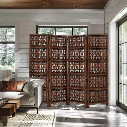 COTTON CRAFT Room Divider Wood Screen - Image 6