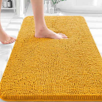 OLANLY Bathroom Rugs 30x20, Extra Soft Absorbent Chenille Bath Rugs by OLANLY