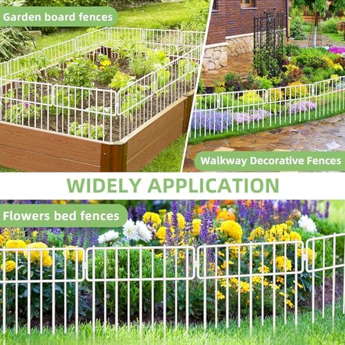 Animal Barrier Fence, Rustproof Metal Wire Garden Edging Border - Image 6