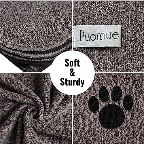 Puomue 3 Pack Microfiber Dog Towels - Image 2