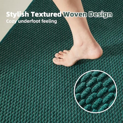 TYUU Bathroom Runner Rugs, Long Bath Mat Runner Washable Thin Quick Dry Low - Image 3