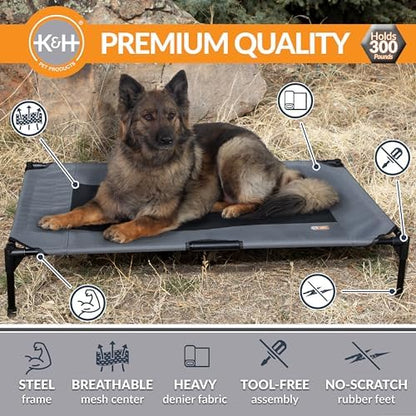 K&H Outdoor Elevated Dog Bed, Cooling Raised Dog Bed, XL 50x32in - Image 2