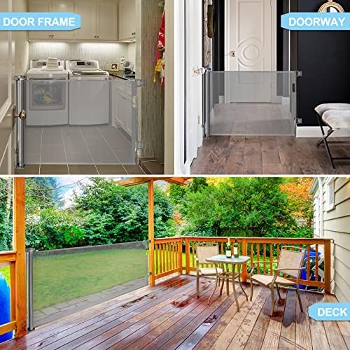 80 Inch Wide Baby Gate for Stairs Prevent Kid/Pet from Getting Through - Image 6