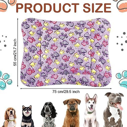 Tuanse 4 Pack Soft Pet Bed Mat Small Dog Crate Fleece - Image 3